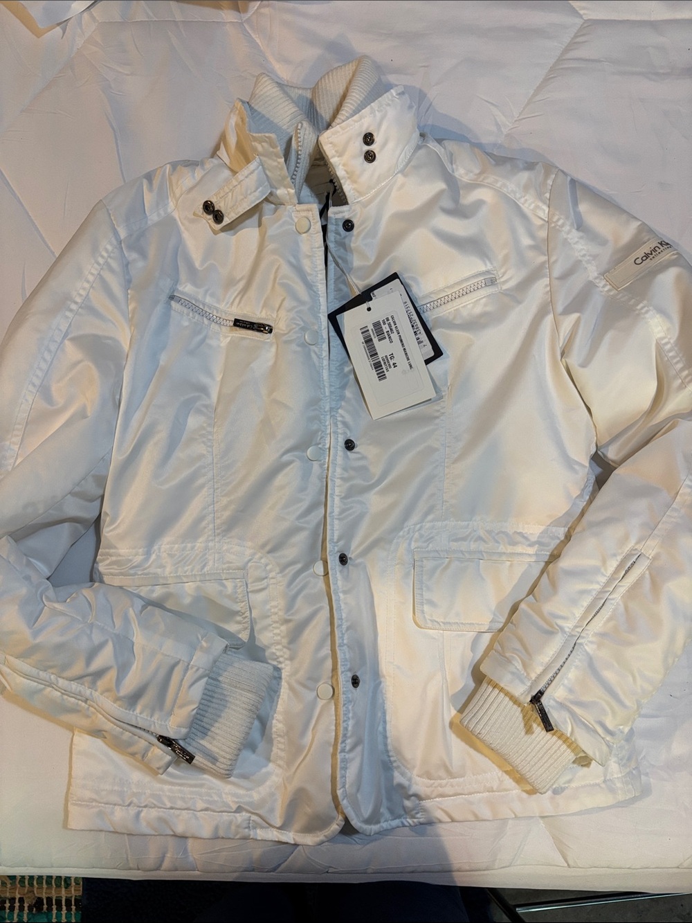 Calvin Klein White Women’s Quilted Goose Down Jacket
